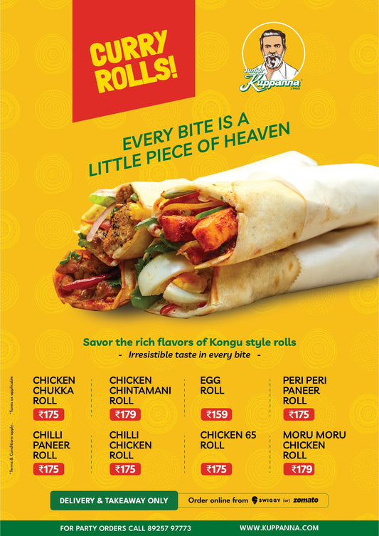 Junior Kuppanna Chicken Rolls Price
