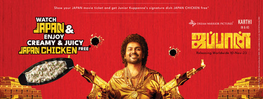 A Feast of Cinema and Flavor: Junior Kuppanna’s Spectacular Diwali Celebration with Karthi’s ‘Japan